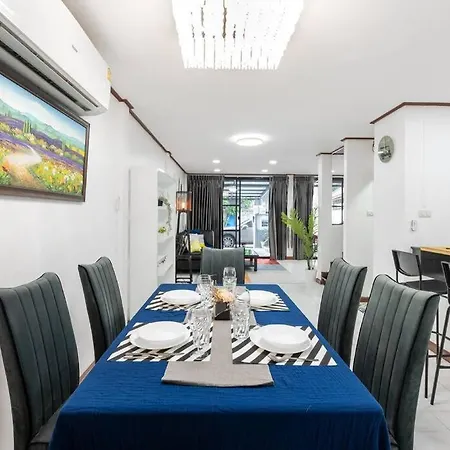 Miq Hk16 - 3Br Huai Khwang Mrt With Pool Table Near Jodd Fair Bangkok Exterior photo